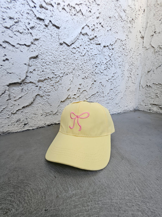 Embroidery Bowknot Hat