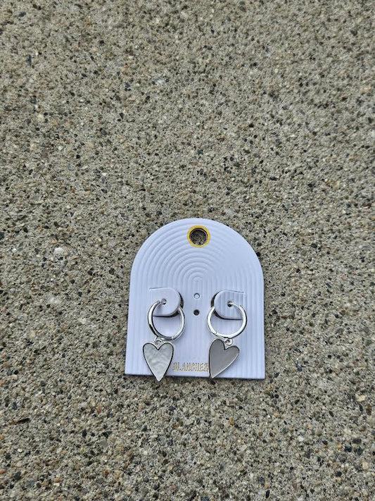 SNOW HEART EARRINGS