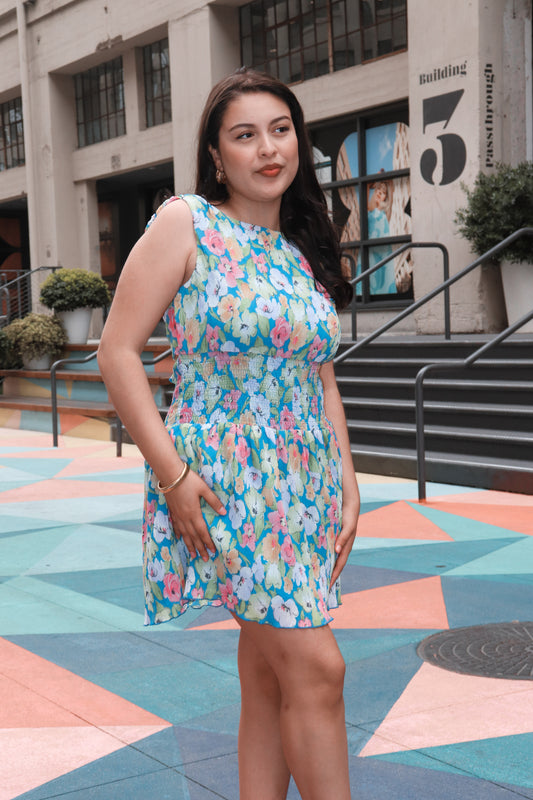 Little Flower Dress (Blue)