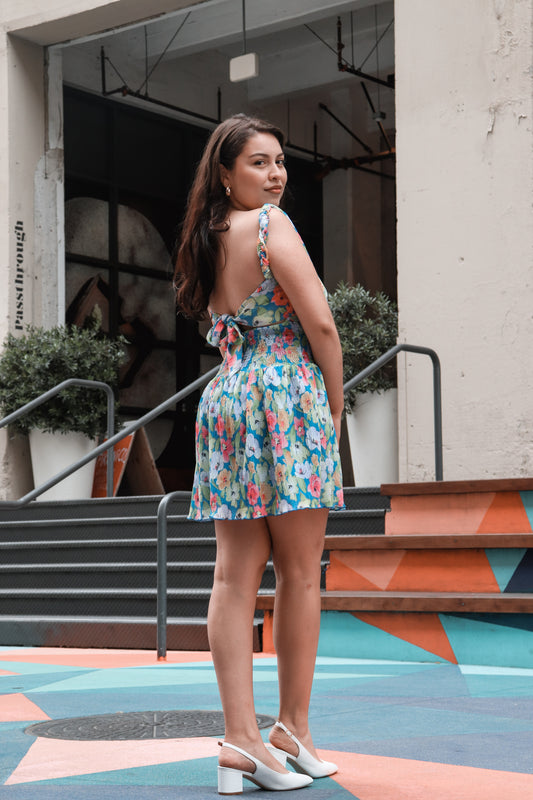 Little Flower Dress (Blue)