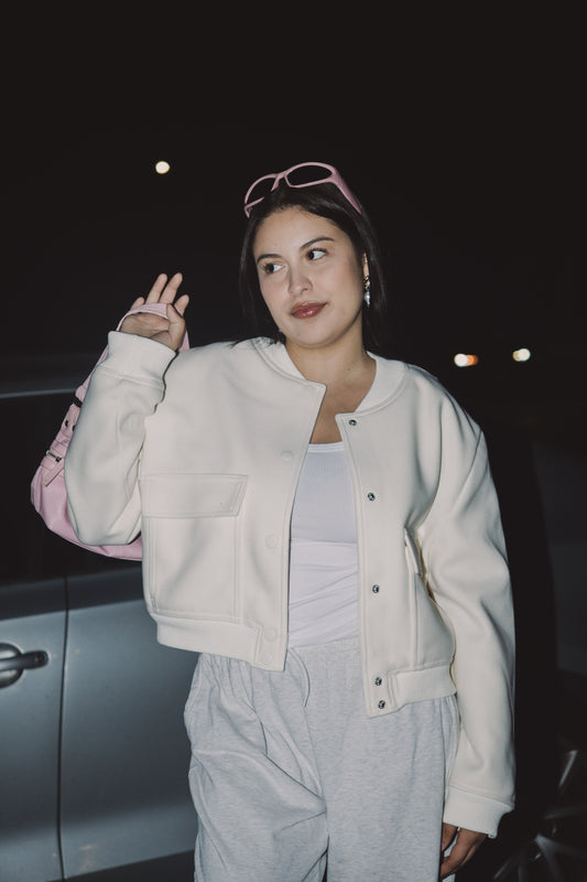 Varsity Jacket (Ivory)