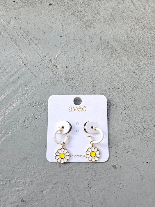 Sunshine Earrings (White)